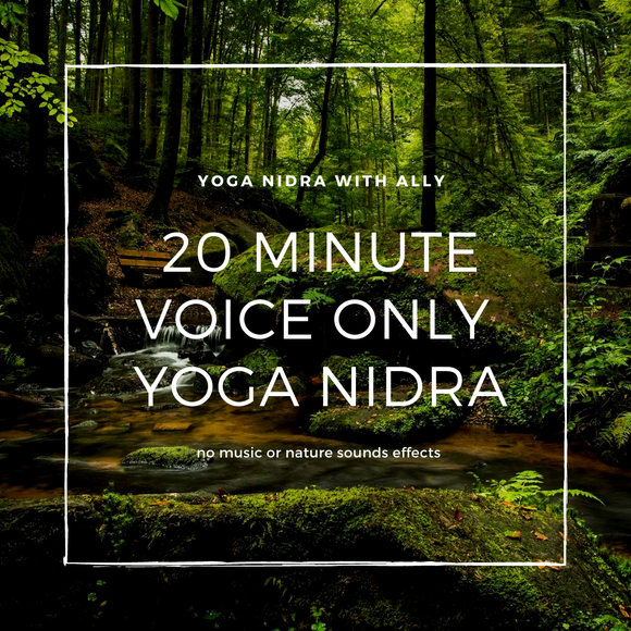 20 Minute Voice Only Yoga Nidra for Grounding